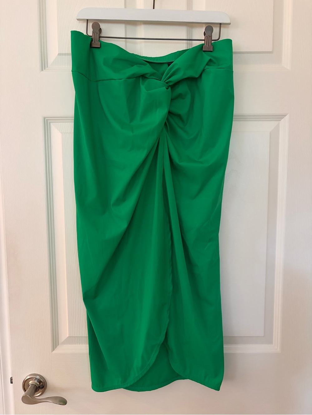 Alex Marie Emerald Green Twist-Front Swim Skirt